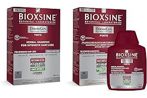 2 x Champú Forte para la pérdida de cabello fuerte - para mujeres y hombres | con champú vegetal para acelerar el crecimiento del cabello | remedio para el crecimiento del cabello 300 ml | de Bioxsine