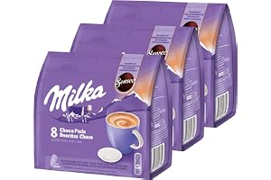 Senseo Milka Choco Pads set om 3, chokladdryck, 3 x 8 dynor/portioner