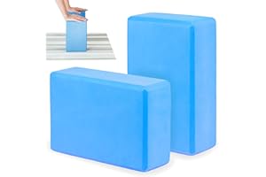 MA.CA-2 Set di mattoncini Yoga in schiuma EVA, leggeri e resistenti, antiscivolo, ideali per Pilates, stretching, meditazione e riabilitazione, Facili da pulire, adatti a principianti e avanzati