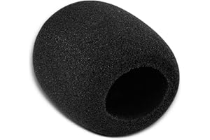 MINTHE™ Large Mic Cover For MXL, Audio Technica AT2020 and Other Large Microphones, Microphone Cover Foam, Microphone Filter, Mic Foam Cover, Foam Microphone Cover, Microphone Foam Cover