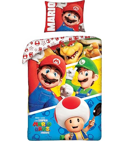 Énormes autocollants muraux amovibles Super Mario Bros, décoration de