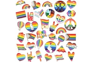 DTOFOOT Brooch, Pack of 36 Lapel Pins, Metal Brooch Pins, Pin Brooch for Clothes, Backpack, Hat, Jacket