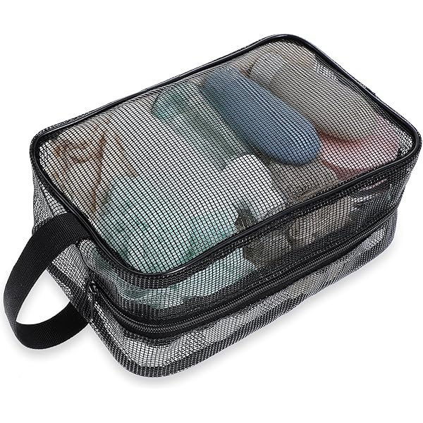 Sac De Douche Portable En Maille, Sac De Douche De Salle De Bain Sac De Plage En Filet~p145680142