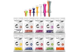 GOLFGOGREEN Plastic Castle Graduated Castle Golf Tees - BUY 2 OR MORE AND SAVE 10%