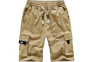 azaz Short Cargo Homme Short Homme Multipoches Shorts Et Bermudas Homme Pochettes Homme Short De Travail Homme Jogging Homme Respirant Bermuda Homme Ceinture Elastique Cargo 1/2 Été Pantalon Été