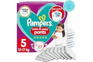 ARH JOYFUL GIFTS Pamper Active Fit Nappy Pants Size 5, 27 Pack