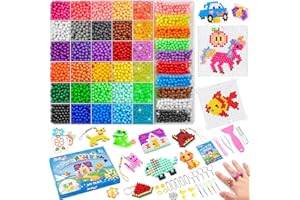 JOEJONI 30 Colores Abalorios Cuentas De Agua, 4000 Piezas Recambio Bolitas, Juego de Recarga de Perlas de Agua para Principiantes, Brillan en la Oscuridad Recambio Bolitas