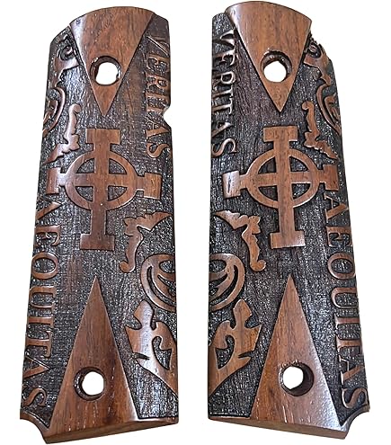 Aibote EDC Pistol Double Diamond Rosewood Grips, Custom DIY Fits - View #8