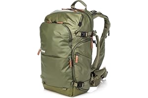 Shimoda Explore V2 25 Sac à dos résistant à l'eau pour appareil photo reflex numérique/compact, batteries et objectifs, système d’unité centrale modulaire pour appareil compact, vert kaki (520-153)