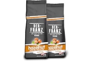 Der-Franz Coffee Medium Roast flavoured with Hazelnut, ground, 2 x 500 g