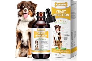 BUYOURTASTE Yeast Infection Treatment for Dogs, Natural Dog Yeast Infection Treatment Drops for Itchy Dog Skin Relief, Allergy Relief, Dog Ear Infection, Inflammation Relief, Dog Yeast Ear Infection Treatment (1)