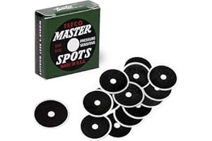 Tweeten Tefco Master Billardtisch-Spots, 12 Stück/1 Box, 3,8 cm, Schwarz