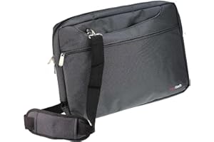 Navitech Schwarz Wasserfeste Tasche – Kompatibel mit dem DBPOWER 17.9" Portable DVD Player