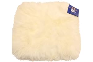 REISSNER LAMMFELLE Reissner, cuscino in pelliccia di agnello con angioletto Diana, con lana morbida