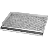 onlyfire Stainless Steel Barbecue Griddle with Honeycomb Structure | Universal Grill for Gas and Charcoal Barbecues, Non-Stic