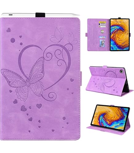 Auslbin Hülle Für Lenovo Tab M10 FHD Plus – PU-Leder Mit Standfunktion, Kartenfach – Verschiedene Muster