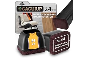 GAGUIUP Protectores rectangulares de Silicona para Patas de Silla, Tapas para Patas de Silla, Protector de pies de Muebles, Fundas para Patas de Mesa de Movimiento Libre, Tapas de Patas de Taburete para