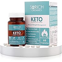 Sorich Organics Keto Capsules For Weight Management - Natural & Advanced Fat Burner Supplement - 60 capsules