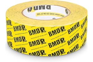 BMD - cral Hochleistungsklebeband (Gelb - 50mm x 40lfm) zur Verklebung von Dampfsperrfolie Dampfbremsfolie nach DIN Norm 4108 Teil 11