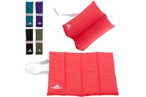 OUTDOOR WORLD BE ACTIVE Outdoor World Tapis d'assise Pliable – Isolation Thermique, imperméable, résistant à l'humidité, Coussin de siège Portable – Coussin d'assise léger pour Camping, randonnée, pêche, Plage (Rouge)