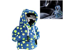Occzin Luminous Gear Knob Hoodie, Luminous Car Gear Knob Cover, 4.7 Inch Car Gear Lever Protection Decoration, Funny Sweater Hoodie for Gear Shift, Automotive Interior Accessories