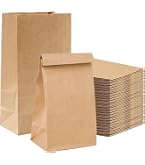 Staranry 50 Pièces Sacs En Papier Kraft 30x20x12.5cm - Grands Sacs Cadeaux Marron