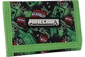 Minecraft TNT Kinder Green Tri-Fold Wallet