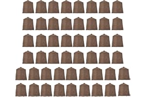 LUQEEG Gąbki do Wzrostu Po 100 Sztuk, Gąbki Strąków Nasiono, Zatyczki Startowe, do Rozmnażania Nasiono, Hydroponiczne i Glebowe