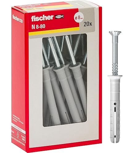 AERZETIX - C57731 - Lot De 50 Chevilles à Collerette Universelles 6x30 Mm - En Plastique - Pour