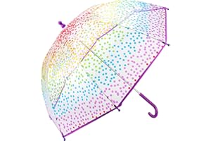 Hartom Rainbow Dots, Childrens Lightweight, POE Dome Umbrella.