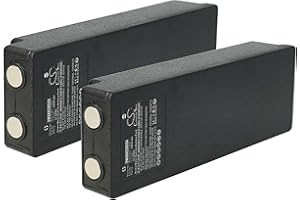 vhbw 2x batteria sostituisce Scanreco RSC7220 per Radiocomando Industriale, Telecomando (3000mAh, 7,2V, NiMH) - Nero