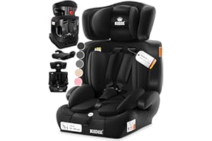 KIDIZ® Autokindersitz Kinderautositz Gruppe 1+2+3 9-36 kg 5-Punkt-Sicherheitsgurt, Autositz, Kindersitz, Einstellbare Kopfstütze