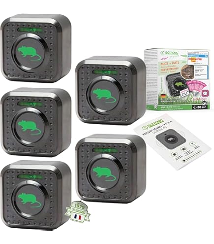 ISOTRONIC Répulsif Ultrason Anti Rats Souris - Dispositif Électronique Anti Nuisibles Pour Maison, Bureau Et Restaurant