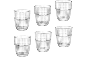 Rocco Bormioli Bormioli Rocco Barshine Lot de 6 verres à vin en acier inoxydable 39,5 cl