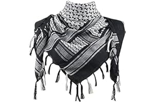 COLOURLINX Soft Cotton Shemagh Scarf Arab Sun Hat Combat Desert Keffiyeh SAS Army Tactical Military Desert Head Neck Wrap mask