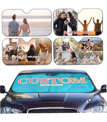 Personalisiert Auto Sonnenschutz - Feuerwehr Design Mit Namen, 445x385 Mm