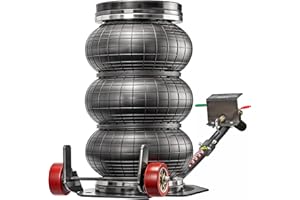 Stix Automotive Equipment Crick pneumatico a cuscino d'aria AP-4000 - Air jack - capacità di carico 4 tonnellate - Regolamentazione dell'altezza 150-400mm