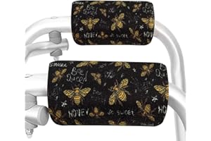 SPRING SEAON Walker Handgriff Gepolsterte Gehhilfegriffabdeckungen Rollator Grip Pads Geharm KrüCkengriffpolster FüR Walker Rollator KrüCken RollstuhlgepäCk