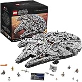 LEGO Star Wars Millennium Falcon 75192 | Model Kits for 16+ Year Old Boys, UCS Set, Han Solo & Chewbacca Minifigures, Droid F