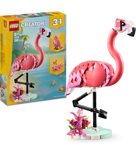 JMBricklayer Set Costruzioni 2-in-1: Insetti E Fiori (Modello 10117) - Ape E Scarabeo Con Ali Mobili, Blocchi Per Bambini 8+ E Adulti