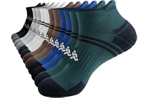 Cirorld Calcetines Tobilleros Hombre 37-42 43-46,Calcetines Hombre Cortos Deportivos Algodón Transpirable Anti-ampollas, 6 Pares Calcetines Running Hombre Acolchados Correr viajar fitness
