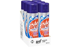 Bref Power Backofen & Grill, Backofenreiniger mit Aktivschaum, 6 x 500 ml, entfernt selbst hartnäckigste Verkrustungen