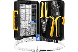 DxCRIMP Zestaw szczypce zagniatające do wtyków JST z 28 Rodzajami Dupont + JST-PH