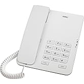 Karel TM140 Krem TM140 Krem Kablolu Telefon, Beyaz
