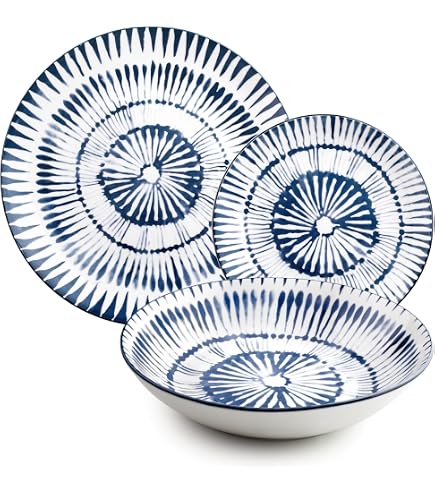 Service De Table En Plastique Réutilisable 3 Personnes - Assiettes Et Tasses Incassables Pour Camping Et Pique-Nique