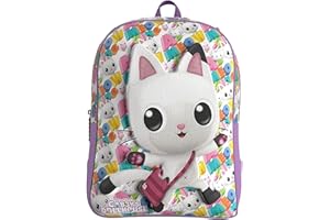 CYPBRANDS Gabby-Mochila, Bolsa, Material Escolar, Preescolar, Complementos, Color Morado, Producto Oficial (CyP Brands)