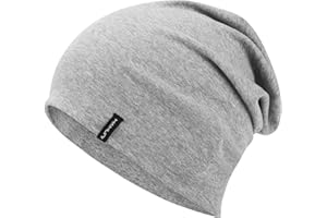 HAMUNI Slouchy, berretto da donna, comodo, in cotone, a doppio strato, morbido, antivento, sottile, classico, alla moda, perfetto per l'uso quotidiano e le mezze stagioni
