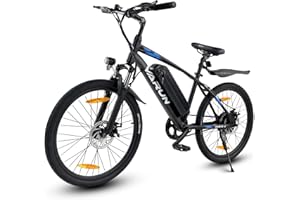 VARUN 27.5"/26"/24" Mountain Bike Elettrica con Batteria rimovibile 48V/36V, Motore 250 W, Shimano 21 Velocità, Cruise Control, Alluminio Lega Bici Elettrica Chilometraggio 55-100KM