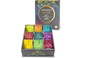 ‎CREANO Creano Bio Kräutertee Geschenkset „ORGANIC HERBAL TEA“ - 90 Bio-Teebeutel in 9 unterschiedlichen Sorten - 180g - NEUHEIT 2023*