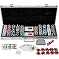 Powerpak 500 Pcs Casino Style Poker Chips Set (without Denomination) in Aluminium Case-YYPS104